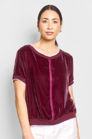 crystal velvet tee