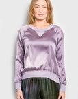 daley lilac silk top