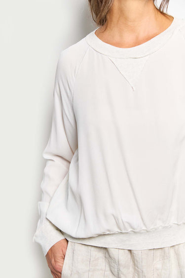 daley white silk top