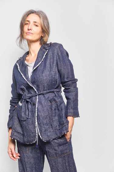 dandy denim linen jacket