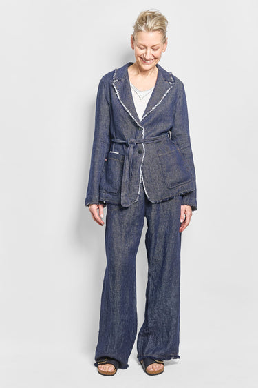 dandy denim linen jacket