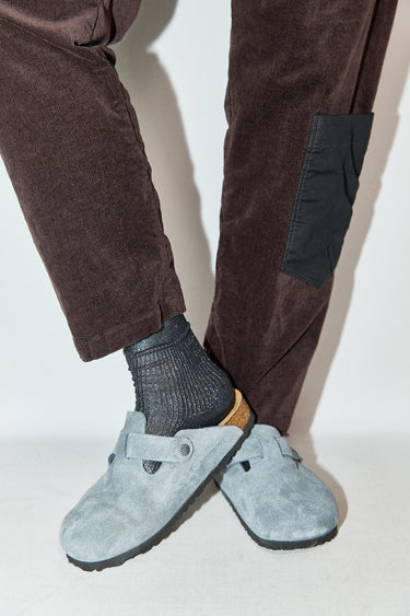 BIRKENSTOCK boston basalt grey suede