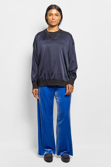 evie stretch velvet pant
