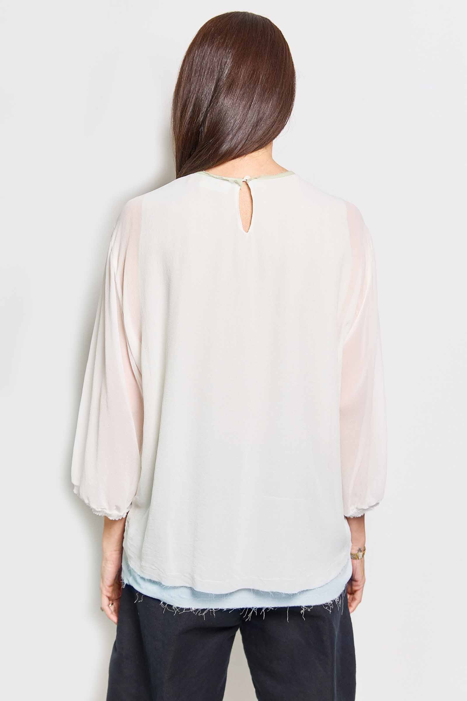 george silk georgette tee