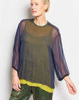 george silk georgette tee