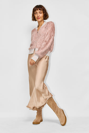 gigi silk bomber jacket