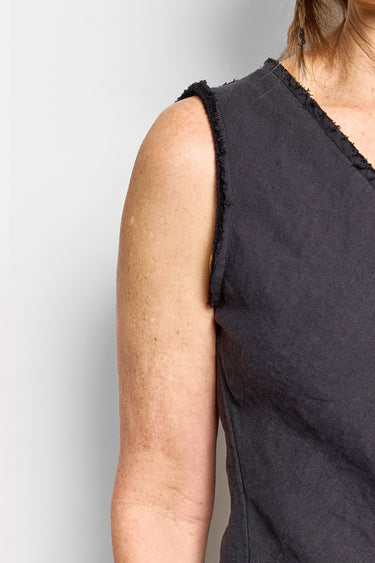 harper sleeveless hemp top