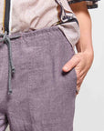 honest amethyst linen pant