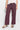 honest cropped plum stripe pant