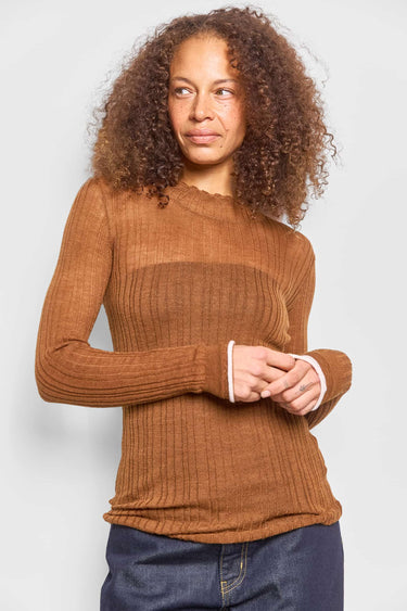 icon wool silk top