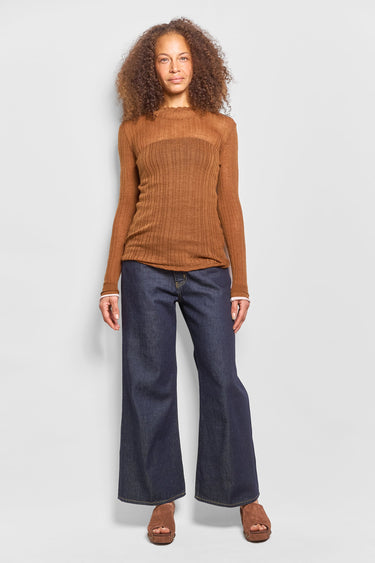 icon wool silk top