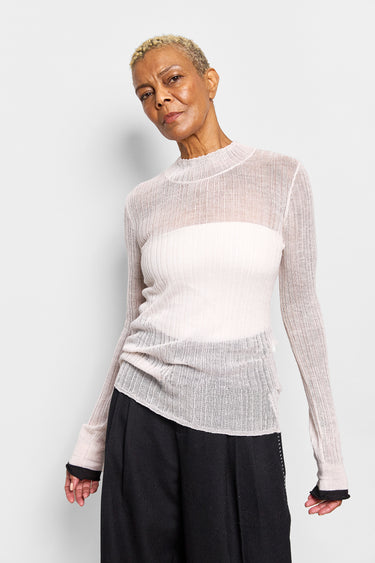icon wool silk top