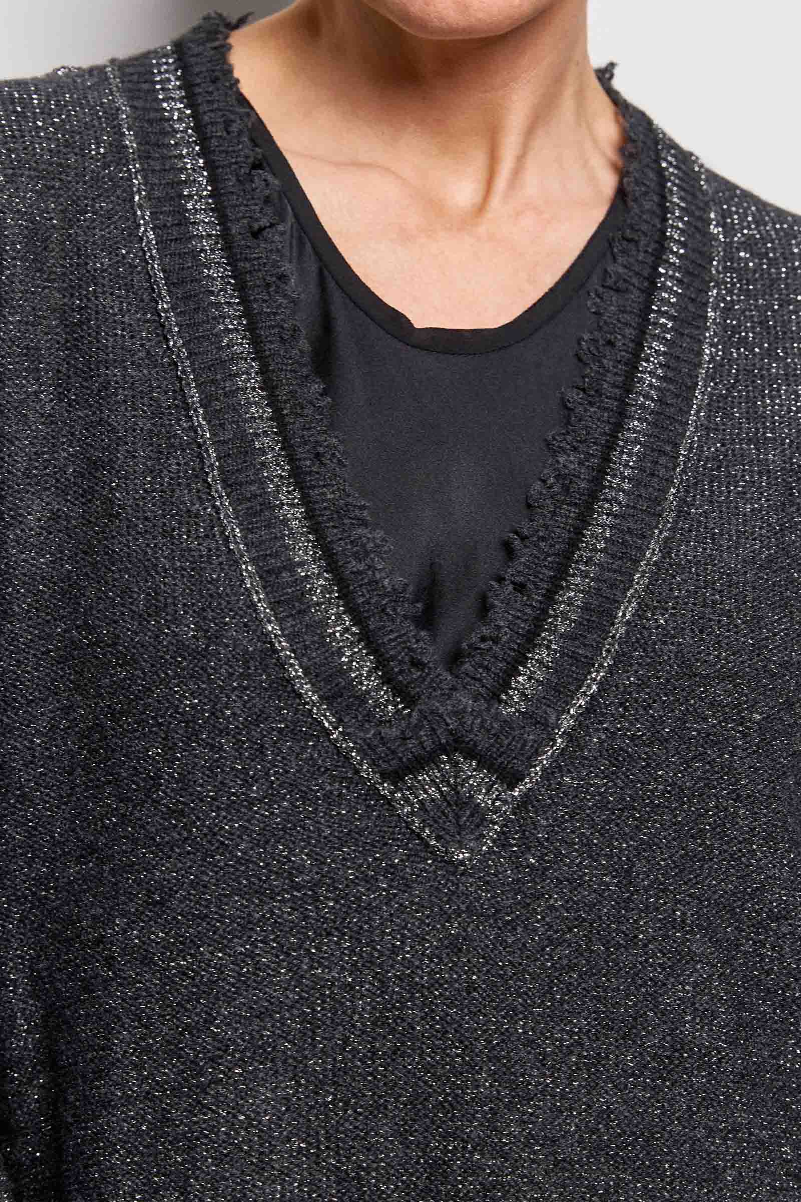 idris charcoal cashmere knit