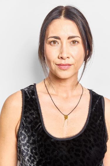 KATIA ALPHA #14 crochet pendant necklace
