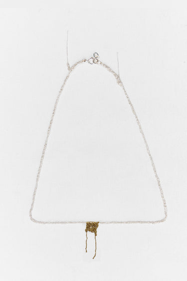 KATIA ALPHA #14 crochet pendant necklace