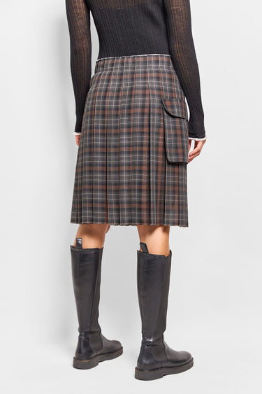 kilt skirt plaid wool gauze