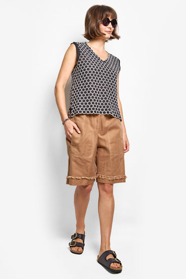 kooler cotton linen short