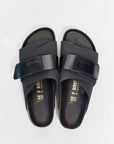 birkenstock kyoto high shine black nubuck leather