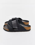 birkenstock kyoto high shine black nubuck leather