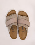 birkenstock kyoto taupe suede and nubuck leather