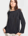 lee crepe de chine top