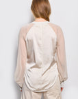 lois v-neck silk blouse