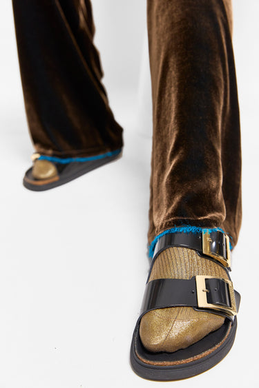 Maria La Rosa laminated one tone socks