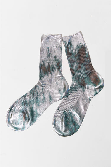 Maria La Rosa tie dye laminated socks