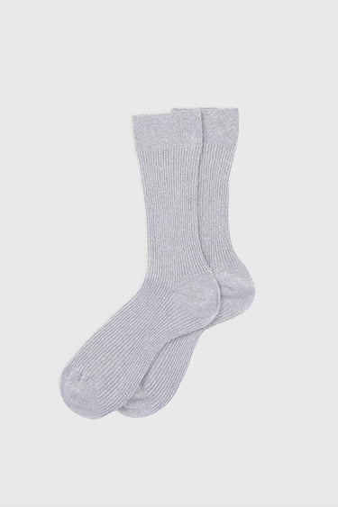 Maria La Rosa sparkle ribbed socks