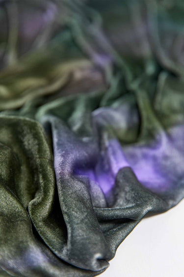 mist print velvet slouchies