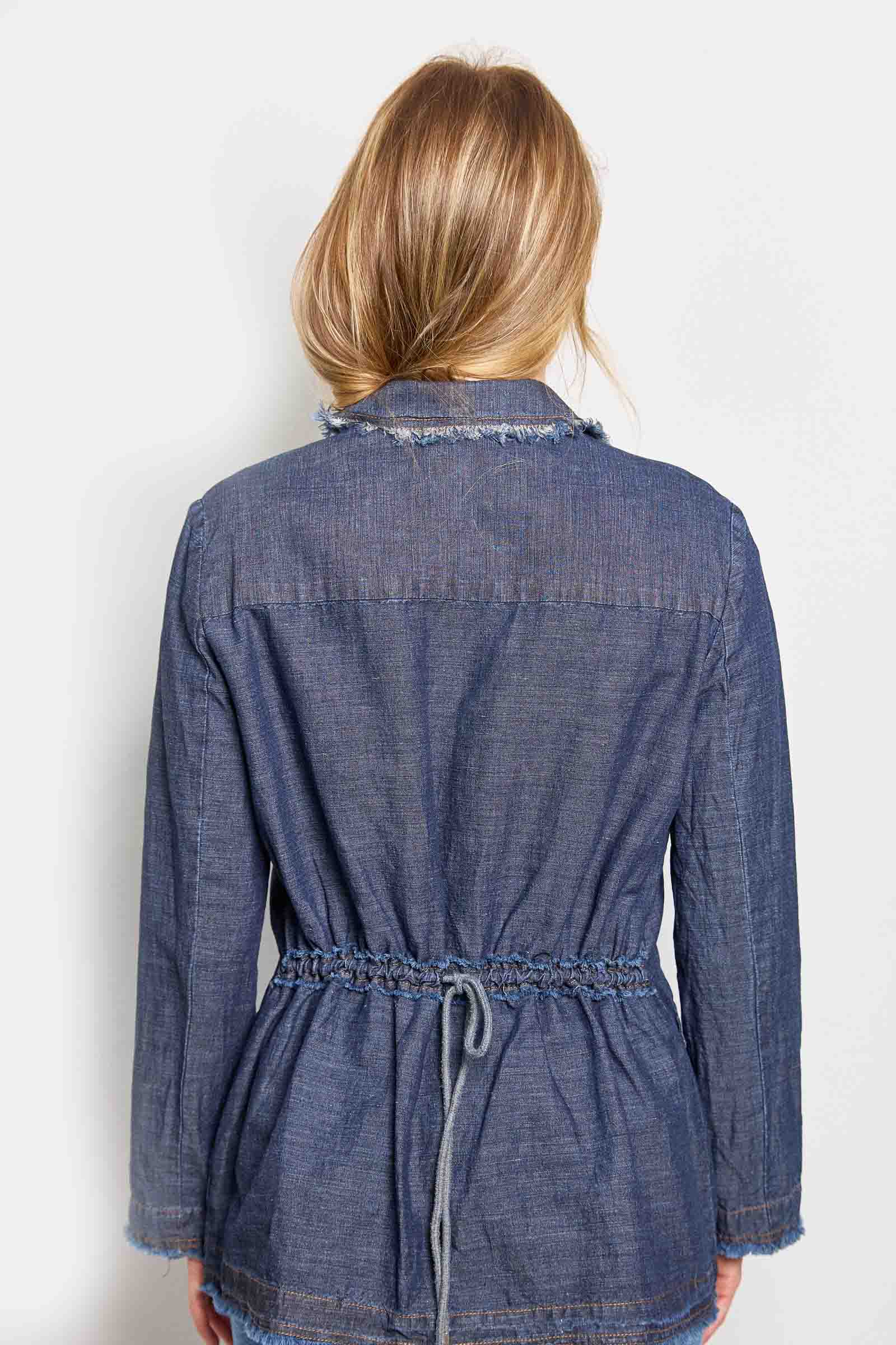 monty denim linen jacket