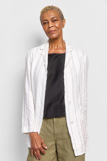 monty pinstripe linen jacket