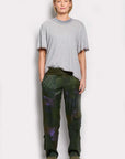 nap mist print silk pant with pockets