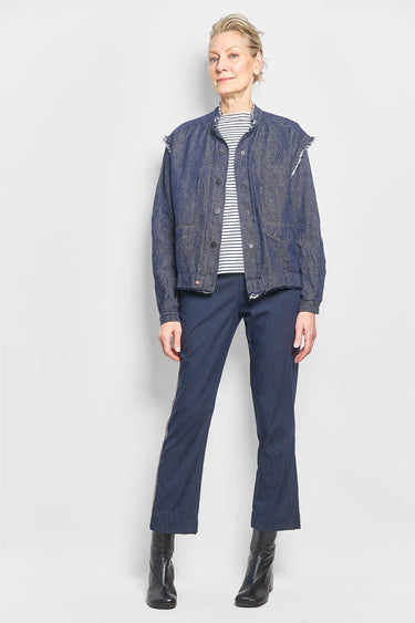 ned denim linen vest
