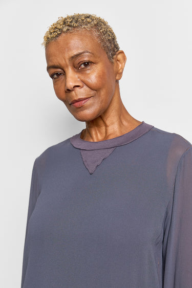 nuance silk georgette top
