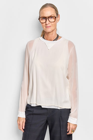 nuance silk georgette top