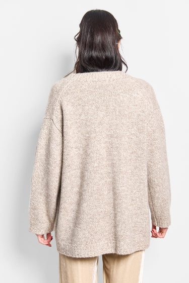 oversized wool pocket cardigan