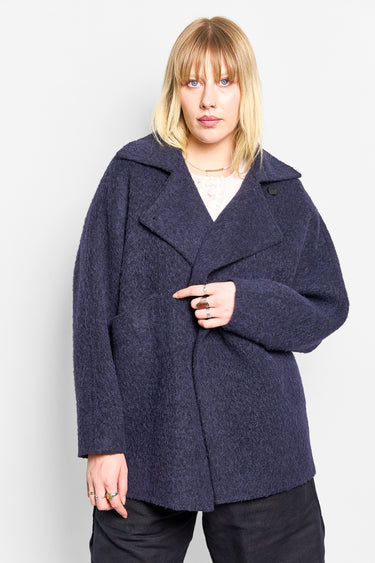 oversized wrap wool coat