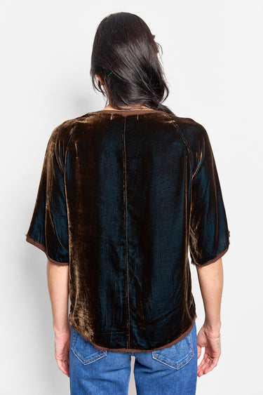 palmer shot weave velvet tee