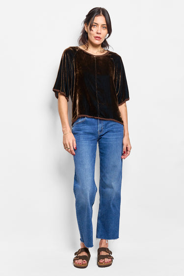 palmer shot weave velvet tee