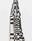 PLEATSMAMA grid shoulder bag