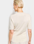 polo metallic silk cashmere knit