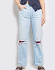 re-luxed | rl01048 I RE/DONE mid-rise straight leg patch jean