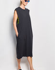 re-luxed | rl01084 I Raey crew neck long dress