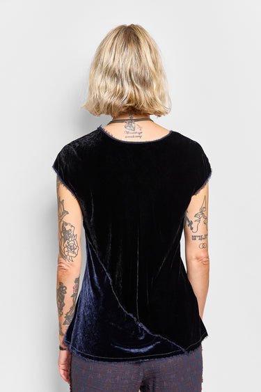 repose silk velvet top