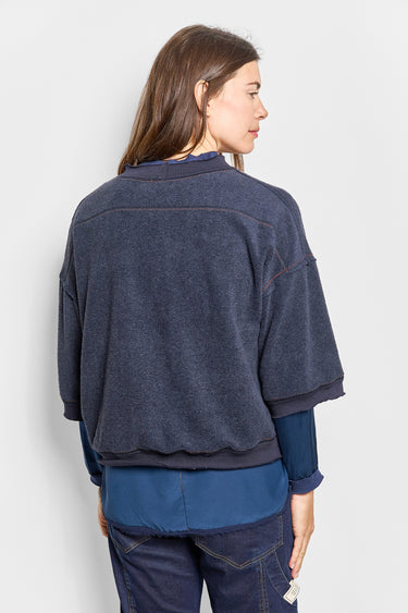 rustic cotton cashmere fleece tee
