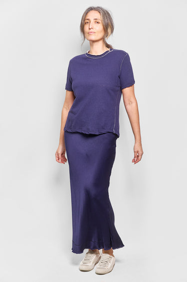 charm viscose satin bias skirt