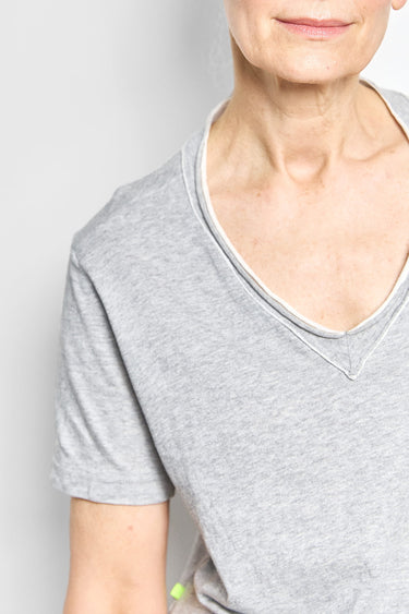 ryder v-neck cotton linen tee