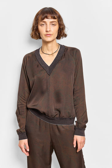 sabine botanical viscose top