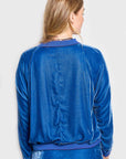 sabine denim velvet sweater